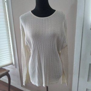 Liz Claiborne Ribbed Crewneck Sweater | Size XL